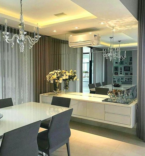 ผ้าม่านโปร่งแสง Interior Design สไตล์โมเดิร์น ลายพื้น สีขาว Off White