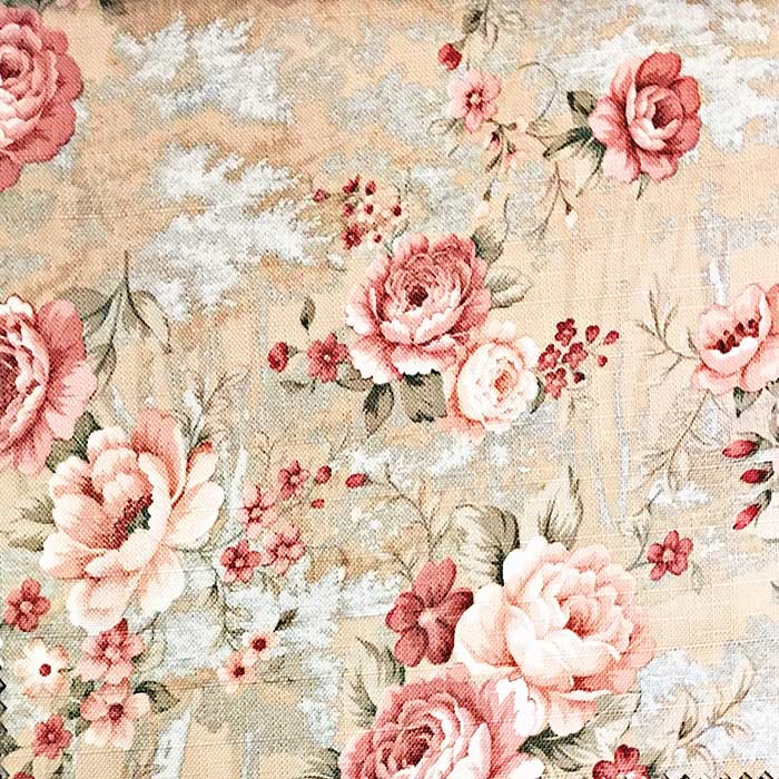 ผ้าลายวินเทจ ใช้สำหรับตัดเย็บตกแต่งบ้าน ตัดทำผ้าม่าน ผ้าหุ้มเบาะ ผ้าปูโต๊ะ ผ้าบุเฟอร์นิเจอร์ต่างๆ เป็นผ้าอเนกประสงค์