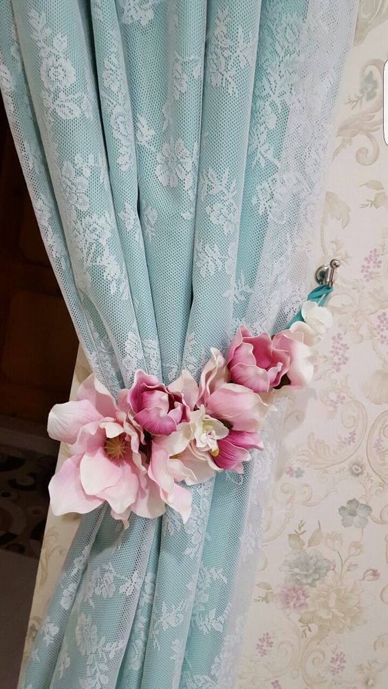 สายรัดผ้าม่าน diy สวยน่ารัก