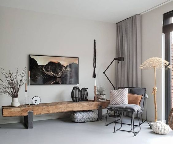 ผ้าม่านสีเทา เหมาะกับการตกแต่ง Stylish Modern เข้ากับผนังห้องหลายสี