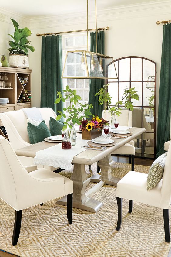 ผ้าม่านเขียว สวย แรงเสน่ห์