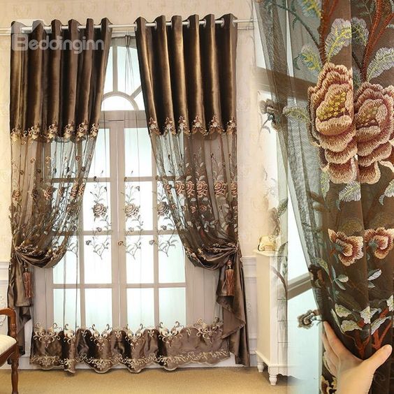 ผ้าโปร่งลายปัก สวย 1