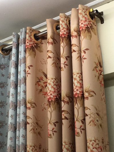 curtain floral light orange designs bangkok