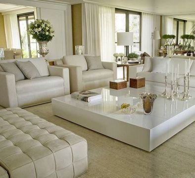 Curtains in modern living room