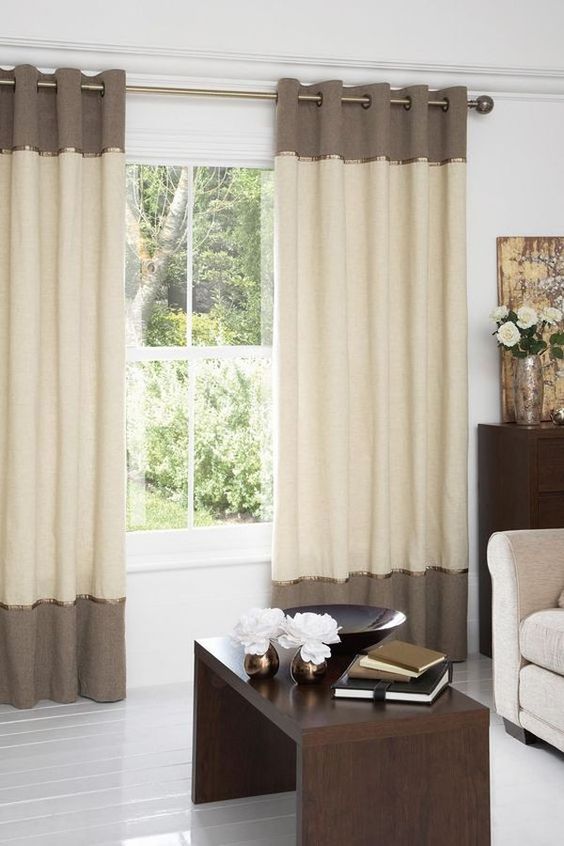 curtains two tone