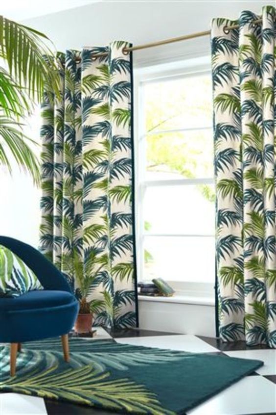 ผ้าม่าน ทรอปิคอล สวยงามเสน่ห์ธรรมชาติ