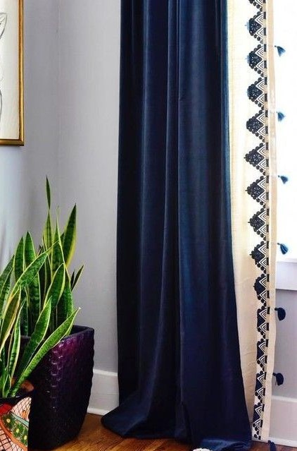 ตกแต่งผ้าม่านสวย สีฟ้า น้ำเงิน สวยงาม เสน่ห์ธรรมชาติ