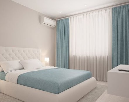 ตกแต่งผ้าม่านสวย สีฟ้า น้ำเงิน สวยงาม เสน่ห์ธรรมชาติ