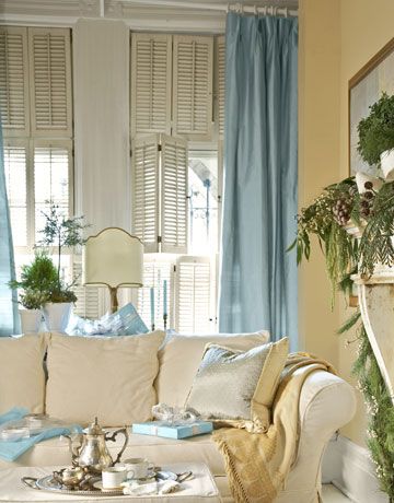 ตกแต่งผ้าม่านสวย สีฟ้า น้ำเงิน สวยงาม เสน่ห์ธรรมชาติ