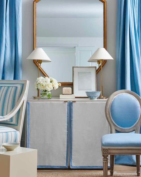 ตกแต่งผ้าม่านสวย สีฟ้า น้ำเงิน สวยงาม เสน่ห์ธรรมชาติ