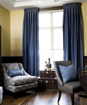 ตกแต่งผ้าม่านสวย สีฟ้า น้ำเงิน สวยงาม เสน่ห์ธรรมชาติ