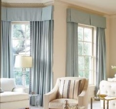 ตกแต่งผ้าม่านสวย สีฟ้า น้ำเงิน สวยงาม เสน่ห์ธรรมชาติ