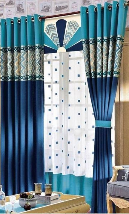 ตกแต่งผ้าม่านสวย สีฟ้า น้ำเงิน สวยงาม เสน่ห์ธรรมชาติ