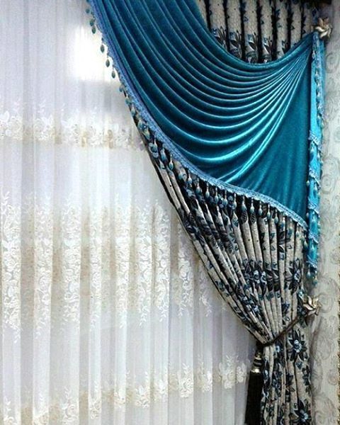 ผ้าม่านสวยๆ ตัดเย็บโดดเด่น ตกแต่งแบบหรูหรา แหวกแนว