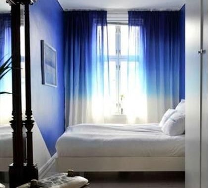 ตกแต่งผ้าม่านสวย สีฟ้า น้ำเงิน สวยงาม เสน่ห์ธรรมชาติ