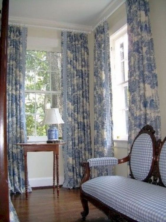 ผ้าม่านสีฟ้า น้ำเงิน ตกแต่งผ้าม่านสวยงาม เสน่ห์ธรรมชาติ