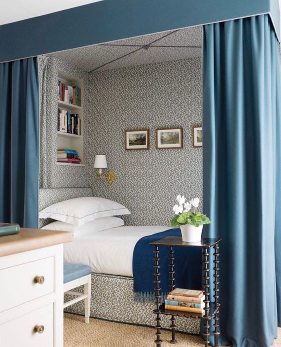 ตกแต่งผ้าม่านสวย สีฟ้า น้ำเงิน สวยงาม เสน่ห์ธรรมชาติ