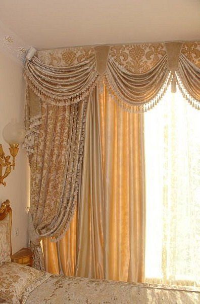 ผ้าม่านสวยๆ ตัดเย็บโดดเด่น ตกแต่งแบบหรูหรา แหวกแนว