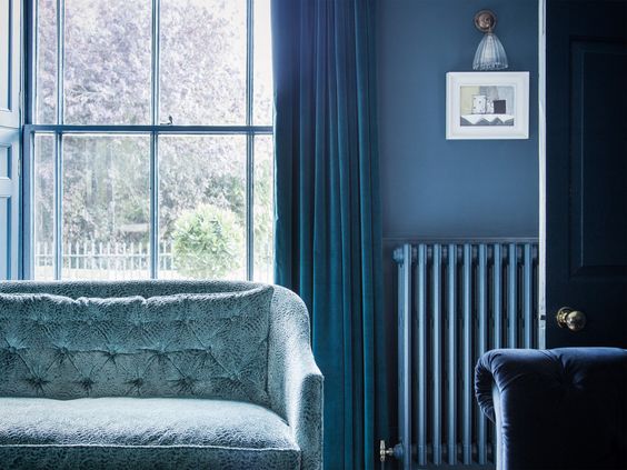 ตกแต่งผ้าม่านสวย สีฟ้า น้ำเงิน สวยงาม เสน่ห์ธรรมชาติ