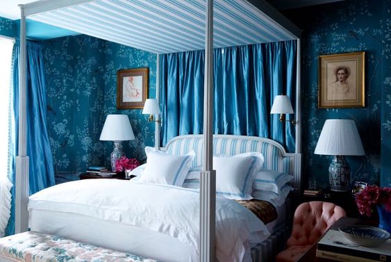 ตกแต่งผ้าม่านสวย สีฟ้า น้ำเงิน สวยงาม เสน่ห์ธรรมชาติ