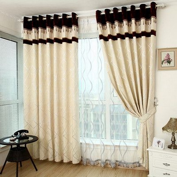 ผ้าม่านโปร่งพร้อมม่านตาไก่ สวยงาม