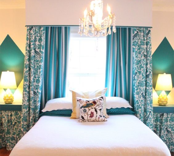 ตกแต่งผ้าม่านสวย สีฟ้า น้ำเงิน สวยงาม เสน่ห์ธรรมชาติ