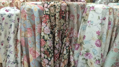 floral curtains bangkok vintage
