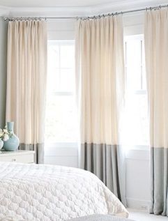 curtains two tone