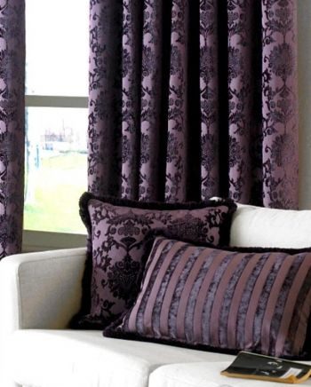ผ้าม่านมีลาย ม่วงเข้ม อ่อน