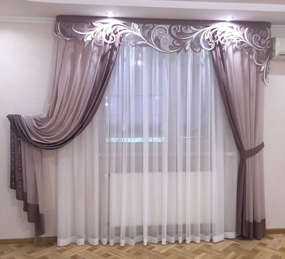 ผ้าม่านม่วงอ่อน สวยๆ