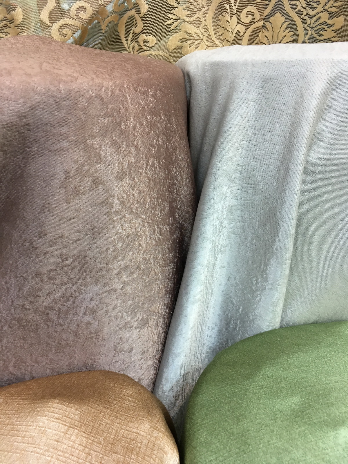 ผ้าเย็บผ้าม่านกันUV ชนิดขนสั้นเกรียน