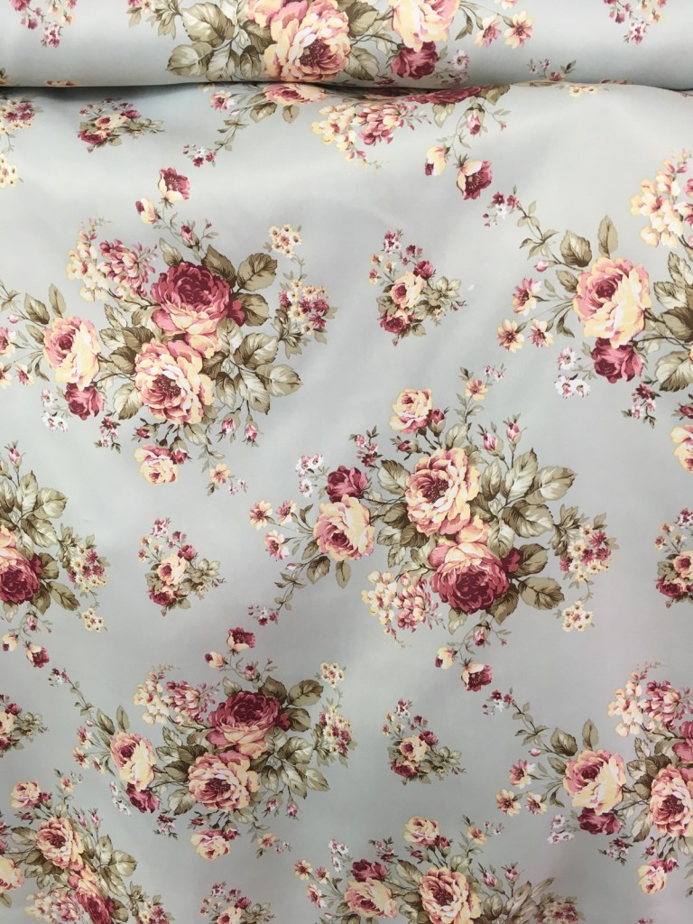 ผ้าม่านกันUV แนววินเทจ สีสวยสดใส ลายดอกไม้