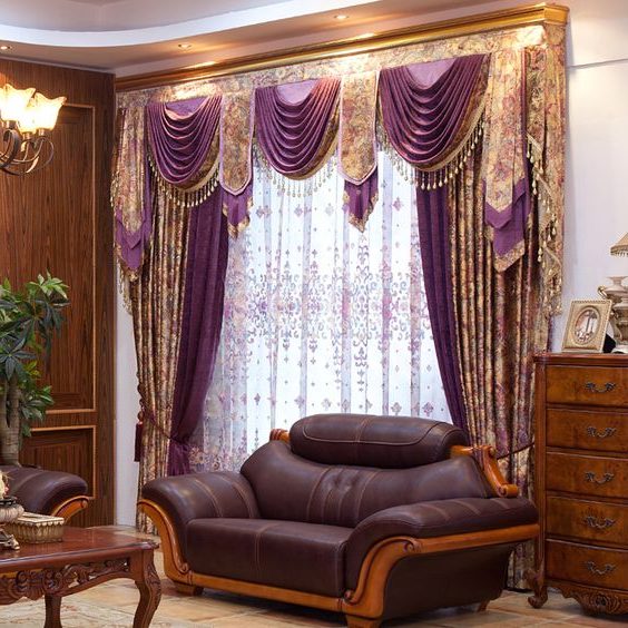 ติดตั้งผ้าม่านสวยๆ สีม่วง เข้าคอนเซ็ปต์