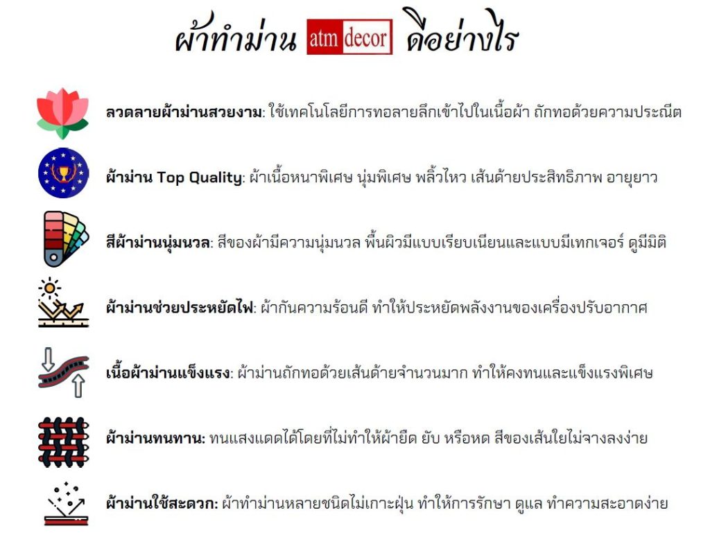 ผ้าม่าน ATM Decor ดีจริง