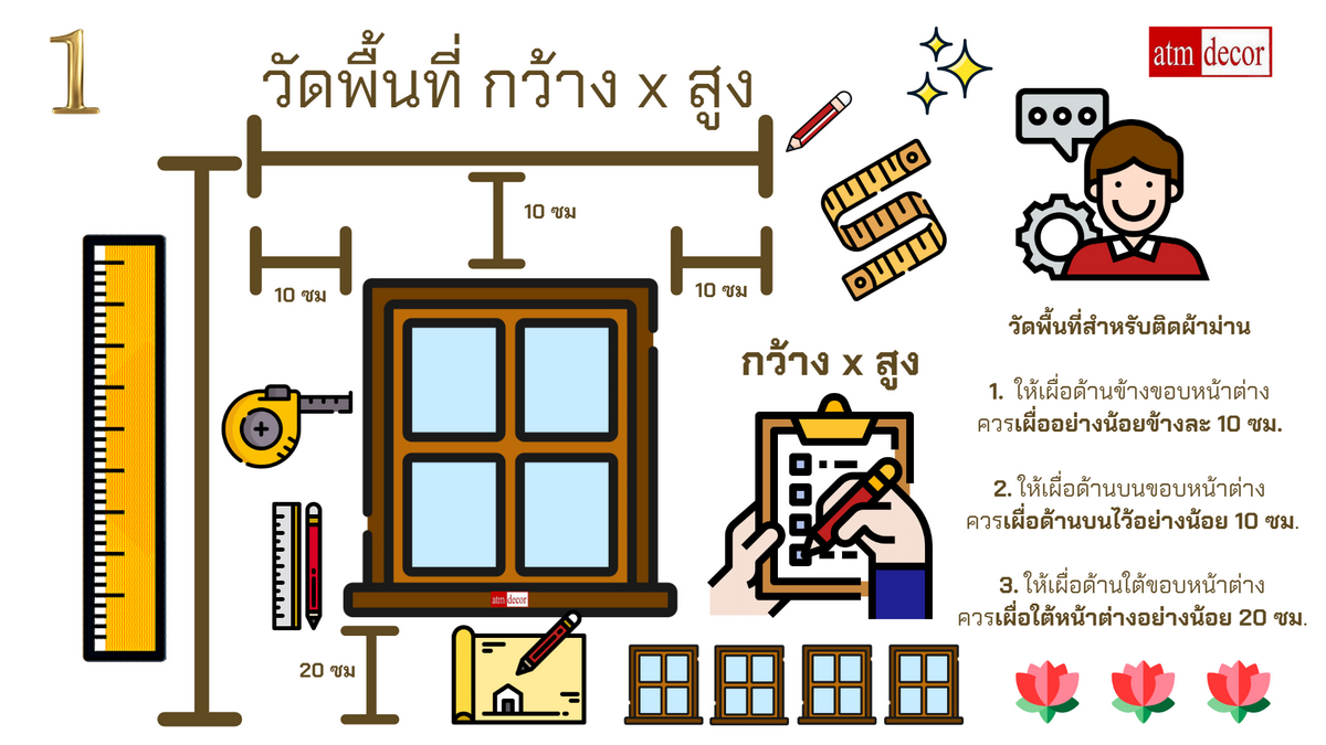 สั่งตัดเย็บผ้าม่าน ร้านผ้าม่าน ATM Decor 1